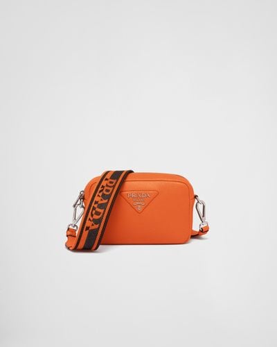 Prada Small Leather Bag - Orange
