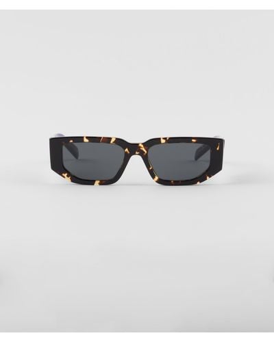 Prada Sunglasses With Triangle Logo - Multicolour
