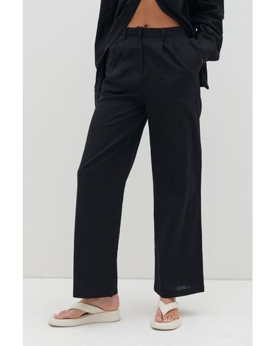 Tamsyn Super High Waisted Trousers - Black – Pretty Lavish