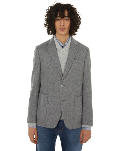 Hackett Veste en coton - Gris