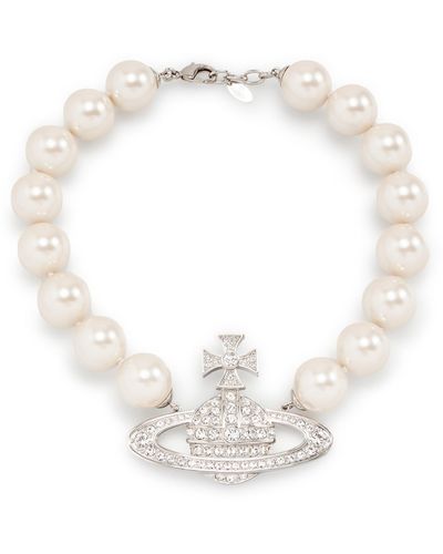 Vivienne Westwood Collier de perles Neysa - Blanc