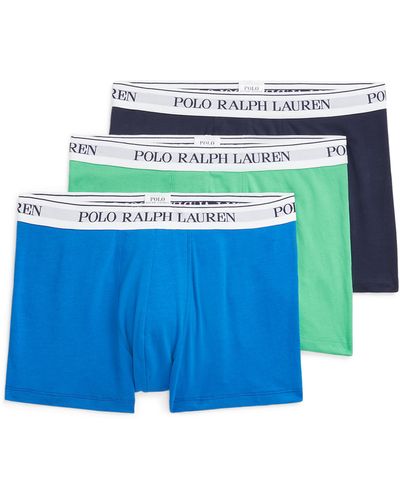Polo Ralph Lauren Lot de trois boxers en coton - Bleu