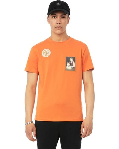 Raf Simons T-shirt join us en coton - Orange