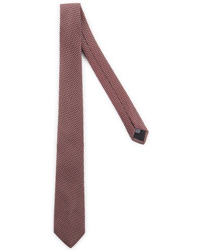 Cerruti 1881 Cravate à motif en soie - Multicolore
