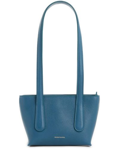 Mansur Gavriel Mini sac à main en cuir - Bleu