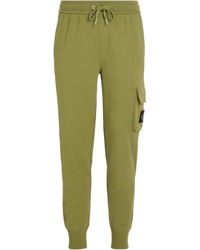 Calvin Klein Pantalon de survêtement en coton - Vert