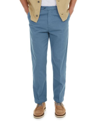 Harris Wilson Pantalon droit en coton - Bleu