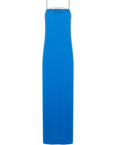 Calvin Klein Robe longue droite - Bleu