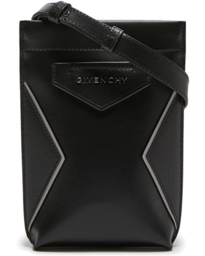 Givenchy Pochette pour Iphone antigona soft en cuir - Noir
