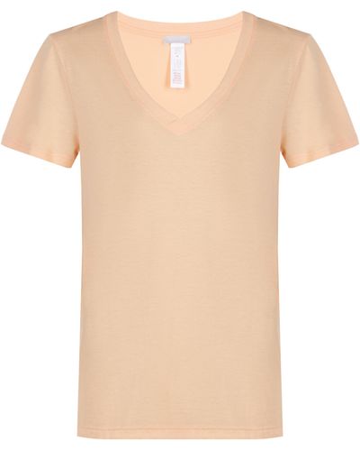Hanro T-shirt en coton mélangé - Blanc