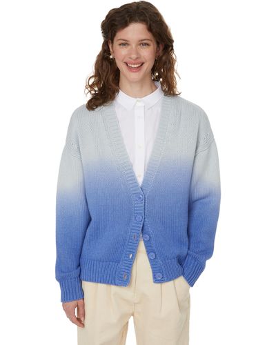 Être Cécile Gilet en laine et coton - Bleu