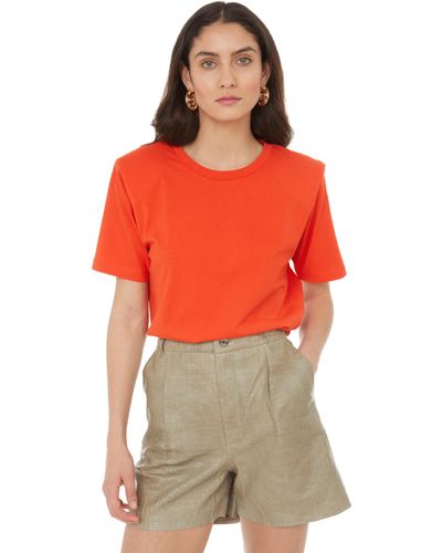 Gestuz T-shirt Jory en coton biologique | Orange