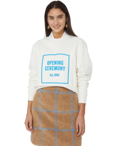 Opening Ceremony Sweatshirt en coton - Bleu