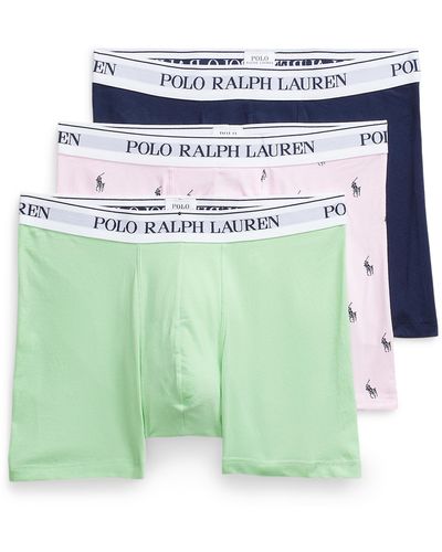 Polo Ralph Lauren Lot de trois boxer en coton - Bleu