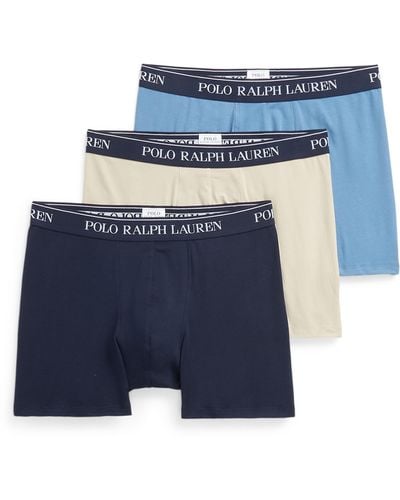 Polo Ralph Lauren Lot de trois boxer en coton - Bleu