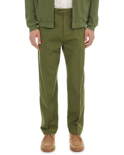 Harris Wilson Pantalon droit en coton - Vert
