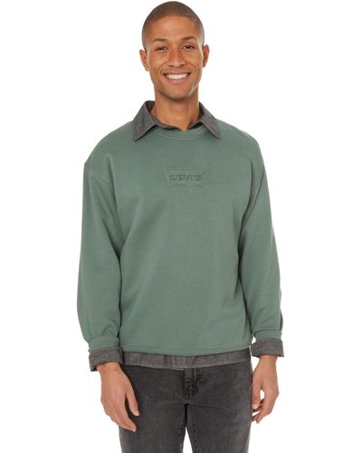 Levi's Sweatshirt en coton mélangé - Vert