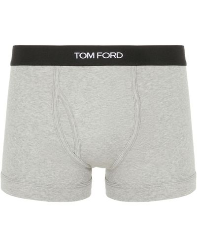 Tom Ford Lot de 2 boxers en coton - Gris