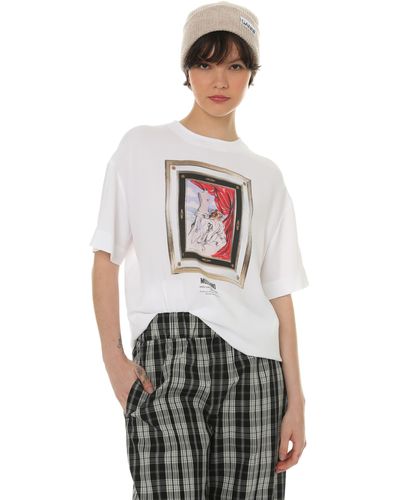 Moschino T-shirt oversize - Blanc