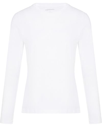Organic Basics T-shirt à manches longues - Blanc