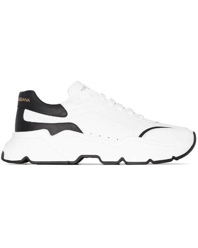 Dolce & Gabbana Daymaster Leather Low-top Sneakers - White