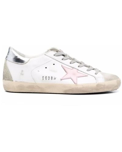 Golden Goose Ladies Cream/Taupe/Mauve Pink/Black Super Star Low-Top Sneakers,  Brand Size 37 ( US Size 7 ) GWF00102.F004107.82158 - Shoes - Jomashop