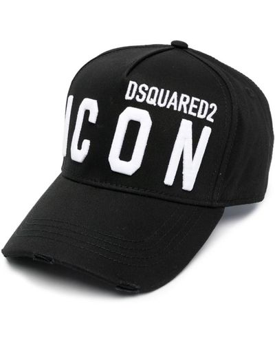 DSquared² Black & White Icon Baseball Cap