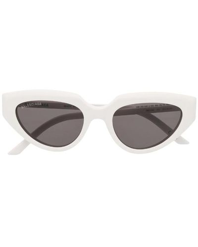 Balenciaga Eyewear Cat-eye Frame Sunglasses - White