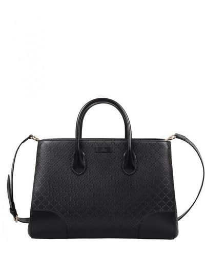 Gucci Leather Interlocking G Top Handle Small Shoulder Bag (SHF-21776) –  LuxeDH