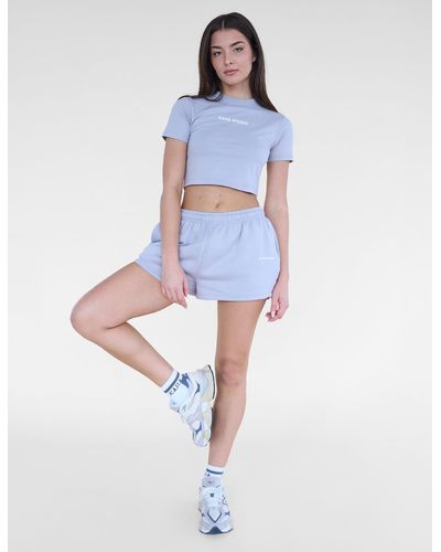 Public Desire Kaiia Studio Mini Sweat Shorts Grey - Blue