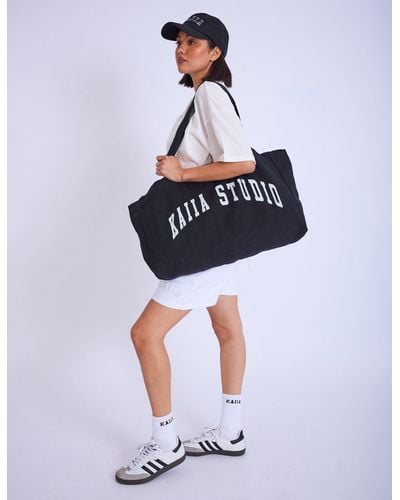 Public Desire Kaiia Studio Tote Bag Black & White - Blue