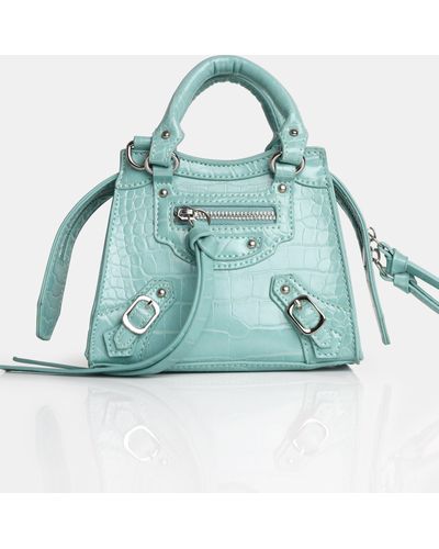 Public Desire The Bea Mint Zip Detail Mini Handbag - Green