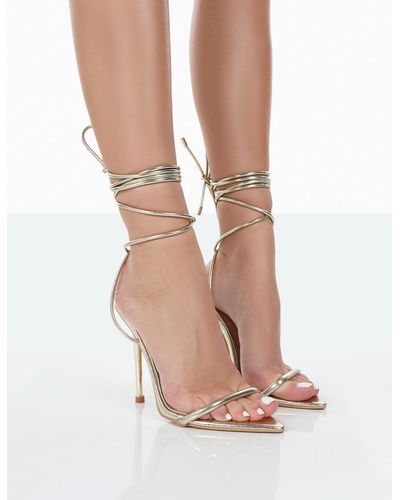 Pointed Toe Lace UP Heels Gladiator Wedding Shoes - My Wedding Ideas