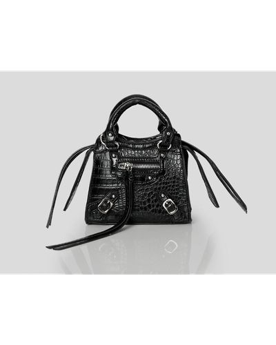 Public Desire The Bea Black Zip Detail Mini Handbag