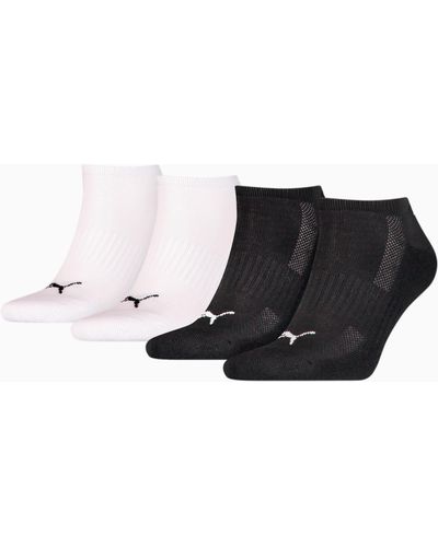 PUMA 4 Pack Sport Trainer Socks Lightweight Black/white Uk 6-8