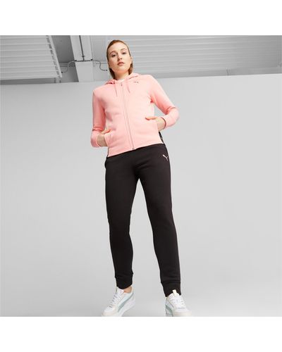 PUMA Classics Hooded FL Trainingsanzug - Pink