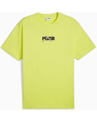 PUMA GRAPHICS Chrome Cat T-Shirt - Gelb