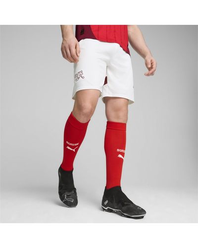PUMA Shorts de Fútbol Réplica de Suiza - Rojo