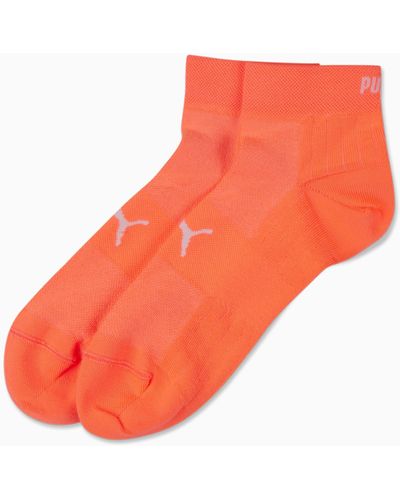 PUMA Sport leichte Quarter-Socken 2er-Pack - Orange