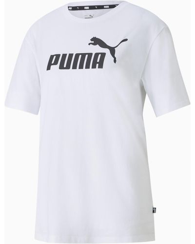PUMA Essentials Logo Boyfriend T-shirt - White