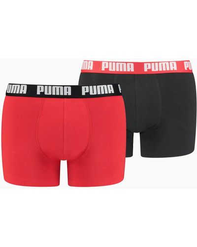 PUMA Basic Boxershorts - Rood