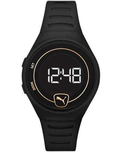 PUMA Forever Faster Wh Black Digital Watch