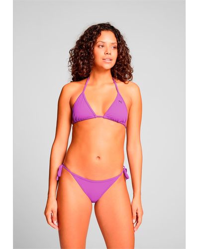 PUMA Bas De Bikini Avec Liens À Nouer Swim - Violet