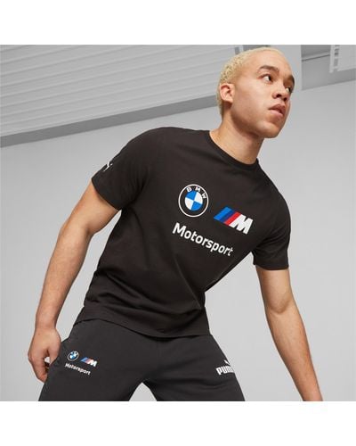 PUMA T-shirt À Logo Ess Bmw M Motorsport - Noir