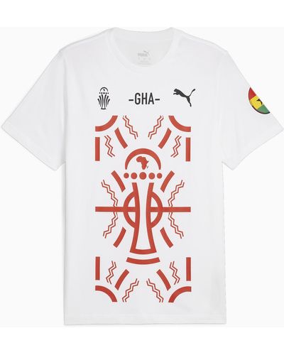 PUMA Ghana TotalEnergies CAF Africa Cup of Nations 2023 T-Shirt - Weiß