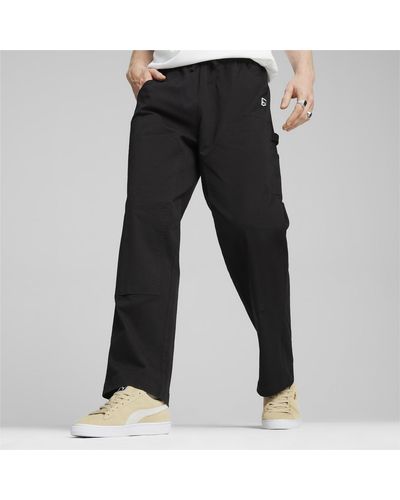 PUMA Pantalon Avec Genoux Double Épaisseur Downtown - Noir