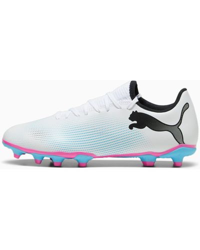 PUMA Future 7 Play Fg/Ag Soccer Shoes - Blanco