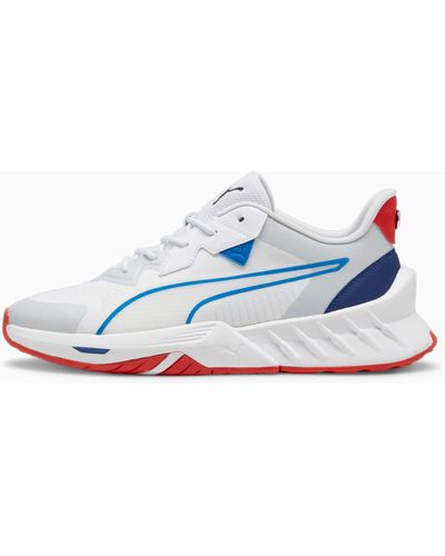 PUMA BMW M Motorsport Maco 2.0 Driving Schuhe 40White Pop Red - Blau