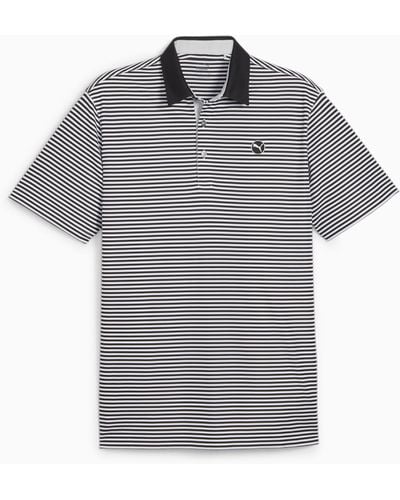 PUMA Pure Stripe Golf Polo Shirt - Grey