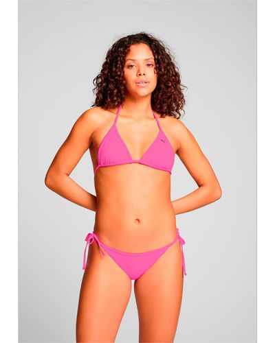PUMA Top de Bikini Triangular es - Rosa